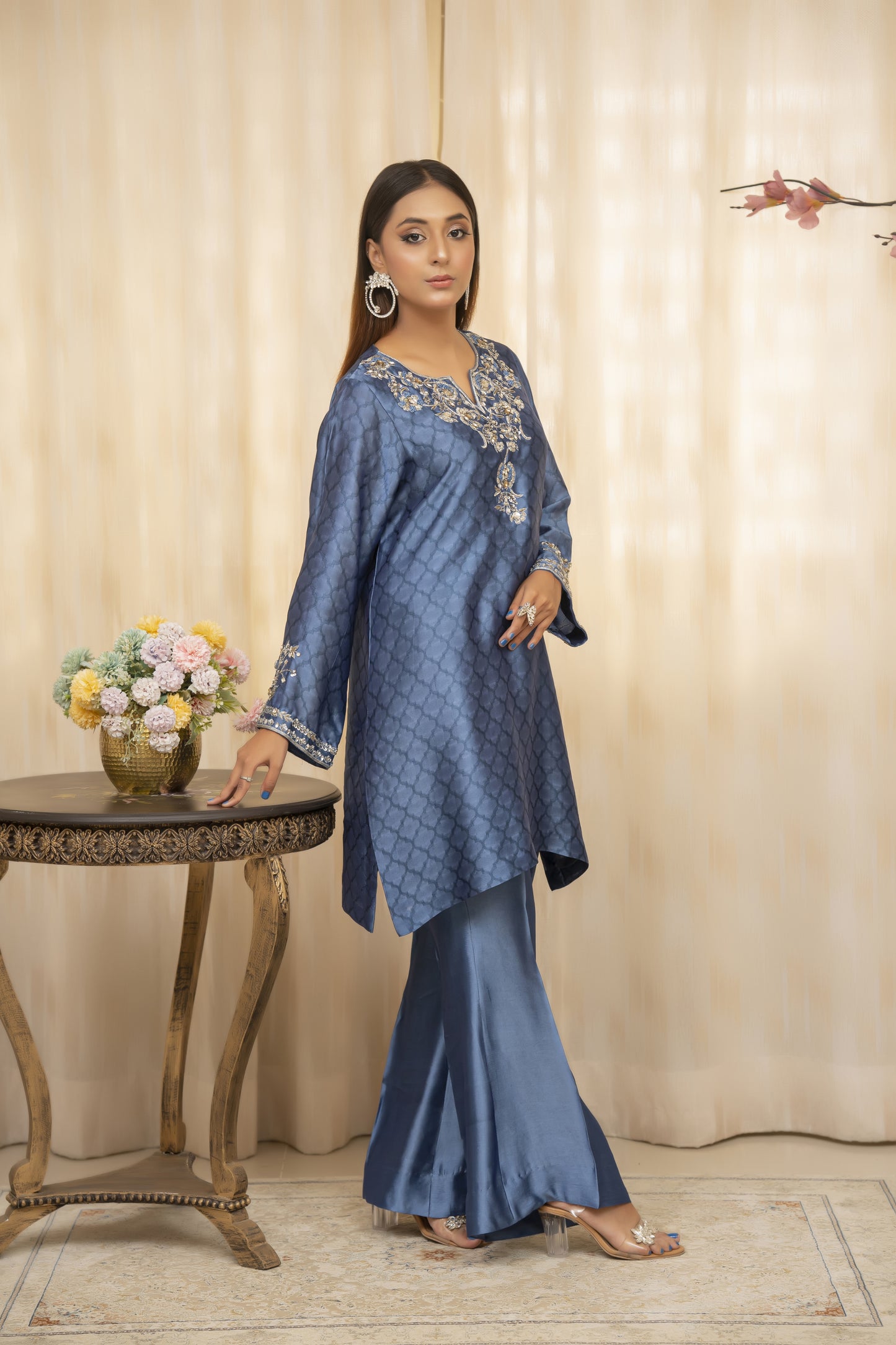 AZM - Blue Formal Co-Ords - 2 PCS