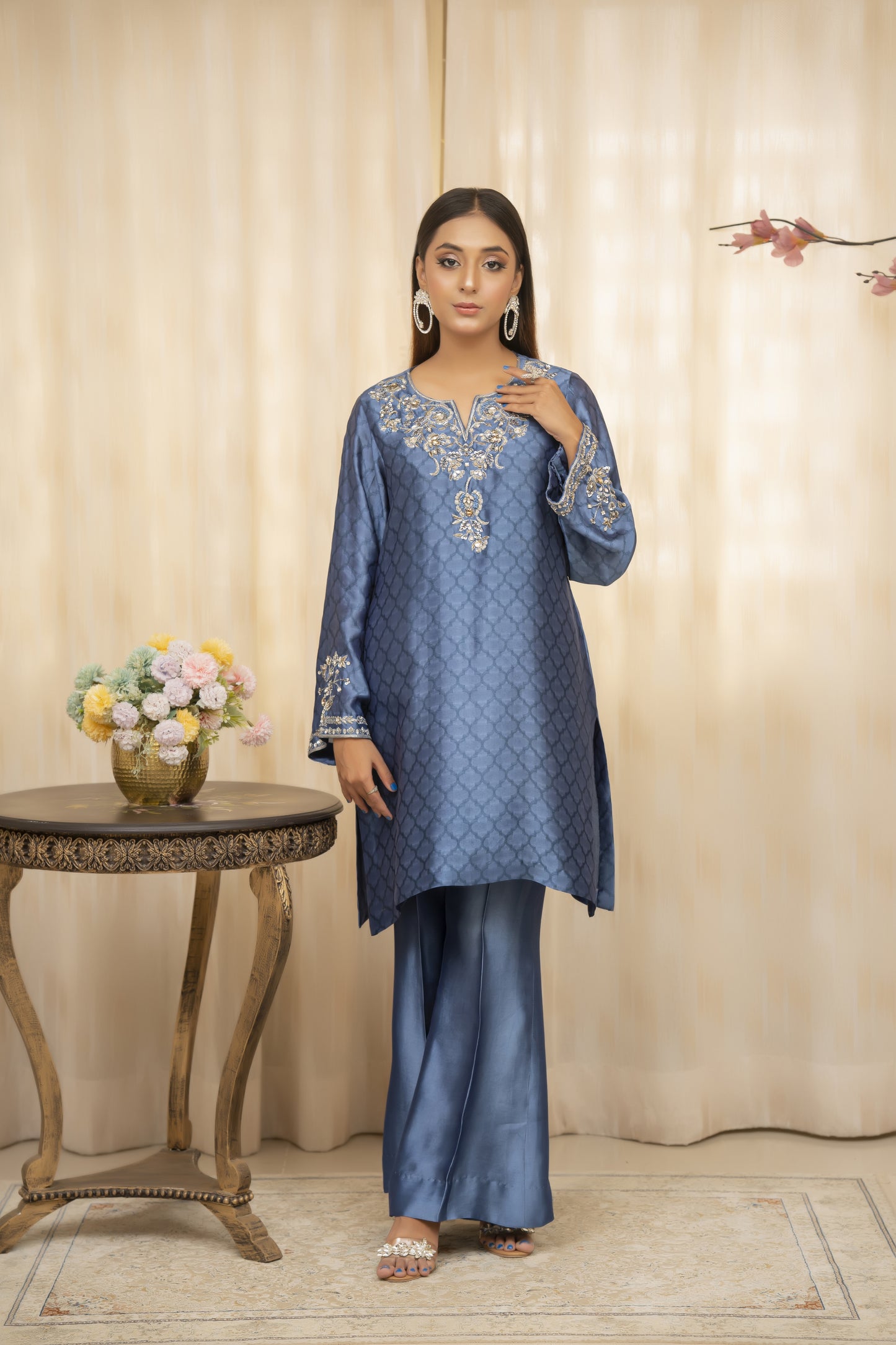 AZM - Blue Formal Co-Ords - 2 PCS